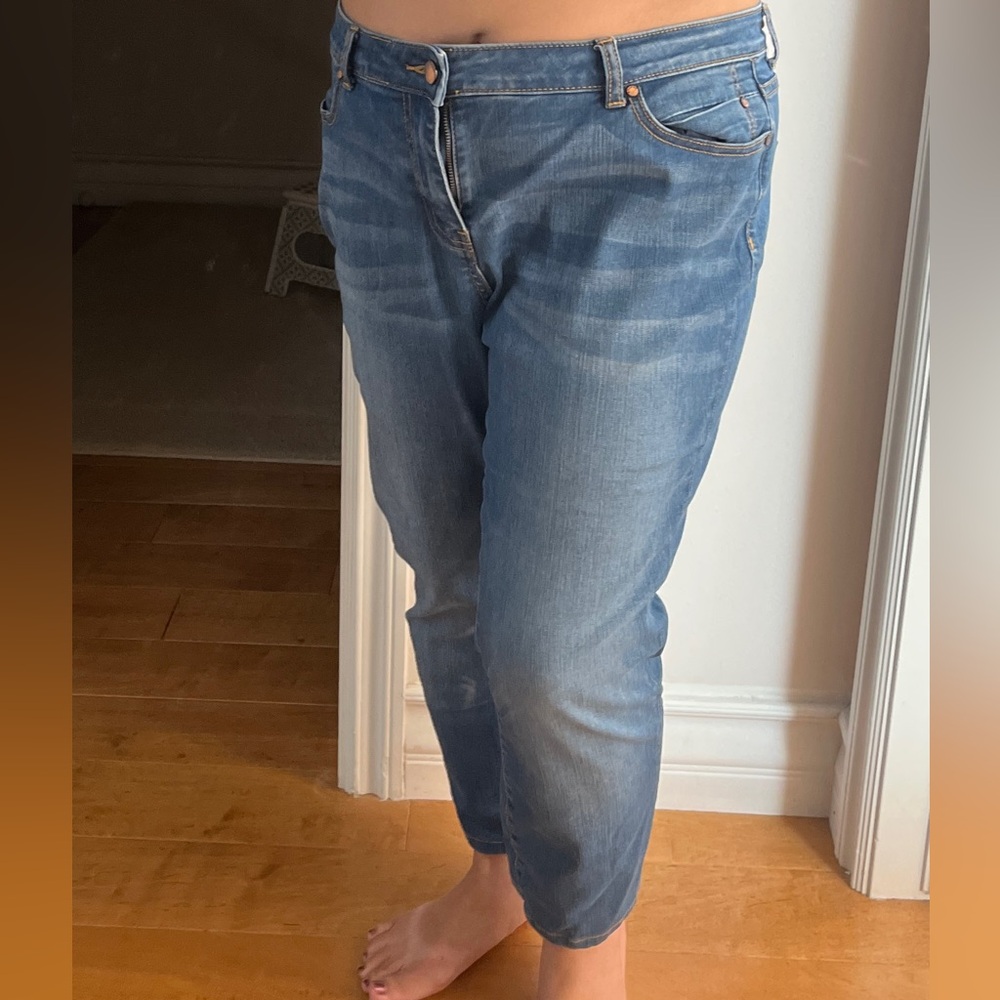 Caslon Skinny Ankle Jeans 37″ Waist - Host Pick - Stretchy — Denim Blue